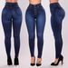 Women's Clothing High Waist Stretch Slim Fit Denim Pants_mkmklike.com