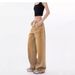 Vintage Distressed Rivet Wide-leg Jeans For Women, Autumn And Winter, Stylish, Loose, Slimming, Straight-leg,_mkmklike.com