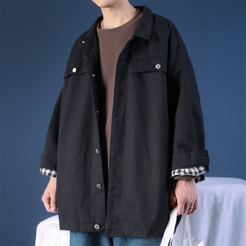 Loom European And American Workwear Student Trendy Super Popular Denim Jacket National Trend Men's Casual_mkmklike.com