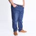 High Elastic Jeans Men's Fat Fat Fat Straight Winter Casual Large Size Trousers_mkmklike.com