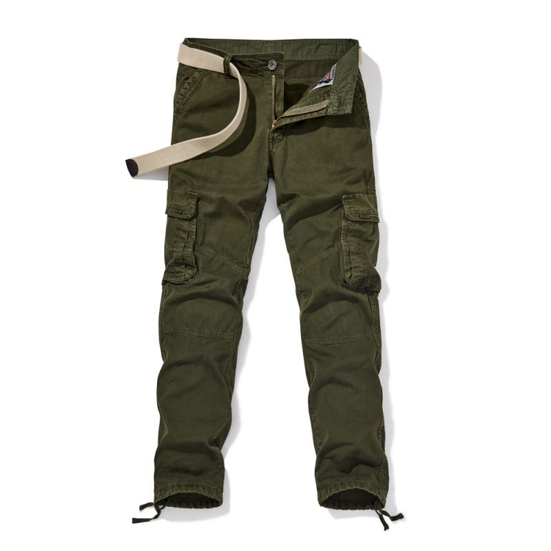 Men's Straight Cut Outdoor Sweatpants Abrasion Resistant Multi-Pocket Cargo Casual Pants_mkmklike.com
