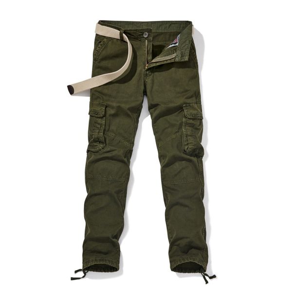 Men's Straight Cut Outdoor Sweatpants Abrasion Resistant Multi-Pocket Cargo Casual Pants_mkmklike.com