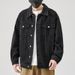 Shanggu Clothing American Fashion Brand Black Men's Loose And Trendy Cool Workwear Denim Jacket_mkmklike.com