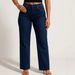 Women's Relaxed Fit Vintage Jeans - Mid-Rise Straight Leg Denim Pants With Zip Fly, Dark Blue/Light Blue In Long/Regular/Short Lengths_mkmklike.com
