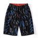 Men's Loose Handsome Trendy Brand Trendy Flower Shorts Plus Size Plus Size Beach Pants Men's Shorts Casual Pants_mkmklike.com