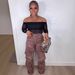 Women's High-Waisted Distressed Jeans (Stretch Denim, Button Fly, Patchwork Details, Relaxed Fit, S-3XL, Wine Red, Streetwear Essential)_mkmklike.com