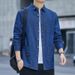 Northfold Spring And Pure Cotton Denim Men's Long Sleeve Hong Kong Style Casual Autumn Jacket Shirt_mkmklike.com