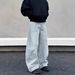 Vintage Washed Blue Straight-Leg Jeans – Retro Denim Pants With Distressed Details (Xs-Xxl) – Streetwear Style_mkmklike.com