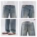 Men's Vintage Washed Jeans – Relaxed Straight Fit (Retro, Mid-Rise, Light Stretch, S-3XL)_mkmklike.com