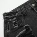 Post-apocalyptic Heavy-Duty Distressed Jeans For Men, Punk Style, Destroyed, Washed, Loose Straight-Leg Pants_mkmklike.com