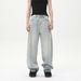 Men's Clothing Niche Design Light Colored Wide Leg Jeans Loose And Slim Straight Leg Scimitar Pants Trend_mkmklike.com