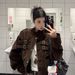 Women's Short Suede Jacket, Spring And Autumn 2025 New Korean Style, High-end Feel, Loose Fit, Suitable For Petite_mkmklike.com