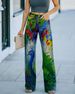 Women's clothing women's 3D pattern casual pants trousers_mkmklike.com