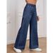 Women's Clothing Relaxed Fit Lazy Style Jeans Straight Leg Comfortable Cotton Stretch Denim Pants Casual Streetwear (Light Blue, Dark Blue, Black)_mkmklike.com