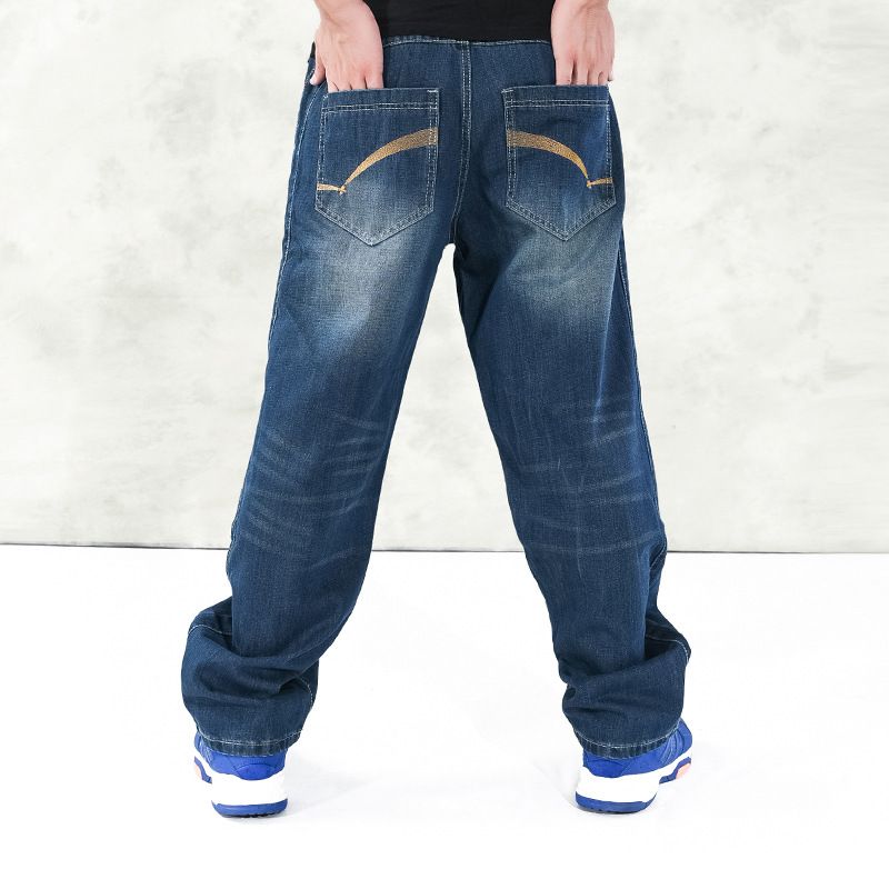 European And American Winter Loose And Fattened Plus Fat Hip Hop Large Size Skateboard Pants_mkmklike.com