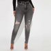 Women's High-Waisted Slim Fit Skinny Jeans Solid Color Elastic Casual Denim Jeans For Spring/Autumn Summer_mkmklike.com