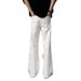 BOY White Simple Jeans Men, Trendy Loose Fit Flared Pants, American Retro Style, Versatile Straight-Leg Casual Pants For Men_mkmklike.com
