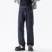 Jeans Men's Loose Straight Tube Thickened Drape Lyocell Does Not Fade Harlan Mid-waist Large Size Youth Trendy Brand Plus Knowledge Clothes Ornament_mkmklike.com