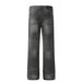 Men's Clothing Retro Trendy Washed Old Design High End Straight Flared Denim Trousers_mkmklike.com