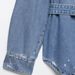 Distressed Denim Shirt Jacket For Women - Casual Oversized Button Down Top With Stylish Ripped Details (XS/S/M/L)_mkmklike.com