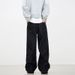 Men's Clothing Unisex Classic Straight-Leg Jeans | Comfortable Cotton Denim Pants | Cleanfit & Vintage Style | Multiple Pockets | Dark Blue & Black_mkmklike.com