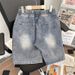 Vintage Washed Denim Shorts For Men – Streetwear Relaxed Fit Mid-Thigh Casual Jeans With Medium Stretch (Sizes M-4XL)_mkmklike.com