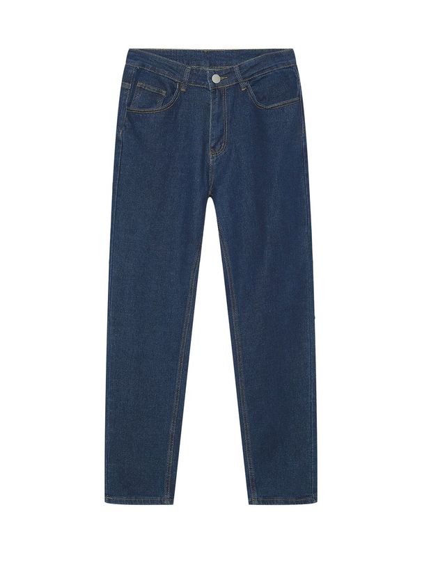 Men's Clothing Men's Slim Fit Stretch Jeans - Elastic Waist Skinny Denim Pants (Black/Navy, S-XXXL)_mkmklike.com