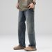 Men's Clothing Monkey Jeans Men's Straight Leg Wide Leg Casual Pants Men's Youth Mid Waist Pants Men's Casual Versatile_mkmklike.com
