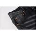 Men Women Y2K Stacked Flared Jeans, Black-Grey Whisker Wash With White Paint Speckles & Small Torn Holes, Summer-Friendly_mkmklike.com