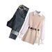 Women's Clothing Small autumn denim suit for women in early spring temperament flesh covering and age reducing shirt vest and pants_mkmklike.com