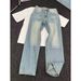 Men's Vintage High Street Bootcut Jeans - Relaxed Fit Distressed Denim Pants For Casual Wear_mkmklike.com