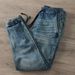 Men's Heavyweight Slim Fit Jeans Fall Winter Loose Fit Drawstring Stretch Harem Pants Trendy Retro Style_mkmklike.com