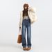 Classic Versatile Wide-leg Jeans Women, 2026 Spring New Model, Simple High-waisted Slim Straight Pants For Students And_mkmklike.com