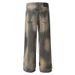 Vintage Washed Distressed Splatter Jeans For Men & Women - High Street Loose Straight Leg Retro Denim Pants_mkmklike.com