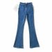 Hot Girl Frayed Hem Heart-shaped Pocket Peach Butt Bell-bottom Pants For Women, Autumn Slim-fit Butt-lifting_mkmklike.com