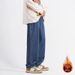 Men's Thermal Stretch Jeans - Fleece Lined Winter Trousers With Comfort Fit & Straight Leg_mkmklike.com