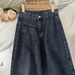 Women's Clothing Slim Straight High Waist Jeans For Women Niche Design Loose And Thin Hong Kong Style Spring And Autumn_mkmklike.com