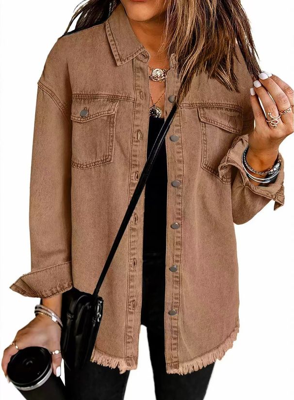 Women's Clothing Autumn And Winter Personality Street Style Grinding Hem Jacket_mkmklike.com