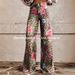 2025 Pocket Version Digital Print Five-Pointed Star Denim Wide-Leg 3D Women's Long Flared Pants_mkmklike.com