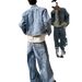 Loom Men's Early Autumn Retro Three-Stripe Padded Shoulder Denim Jacket Trendy Brand European And American Streetwear Top_mkmklike.com