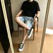 Men's Vintage Washed Distressed Denim Shorts Casual Loose Fit Five-Point Shorts Classic Five-Point Length_mkmklike.com
