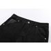 Men's Black Raw Denim Jeans Trendy Versatile Loose Fit Straight Leg American Style Slimming Slightly Flared_mkmklike.com