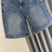 New Style Retro High-Waisted Men's Cropped Denim Shorts Loose Fitting Wide Leg With Rhinestone Embellishments Summer Fashion_mkmklike.com