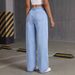 High Street Y2K Women's Straight Leg Slim Fit Jeans Butterfly Print Fashion Elegant Spring Autumn New Trade_mkmklike.com