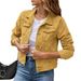 British-Inspired Cotton Denim Jacket – Slim Fit With Shirt Collar (White/Black/Pink/Red/Navy/Blue/Khaki, S-2XL)_mkmklike.com