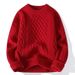 Chicco Cross-Border Hot-Selling European Plus Size Knitted Sweater For Men Women, Autumn And Winter, Round High Neck,_mkmklike.com