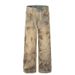 American Vintage Dirty Waste Land Style Jeans Unisex Street Fashion Hip Hop Loose Mud Dye Straight Wide Leg Pants_mkmklike.com
