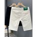 Men's Distressed Denim Shorts Relaxed Fit Stretch 5 Inch Inseam Summer Style_mkmklike.com