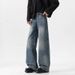 Men's & Women's Vintage High Street Jeans – Relaxed Wide-Leg Denim Pants With Cat Whisker Wash_mkmklike.com