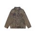 Loom Vintage Washed Denim Jacket Retro Cool Turn-down Collar Unisex Tie-dye Trendy American Style_mkmklike.com